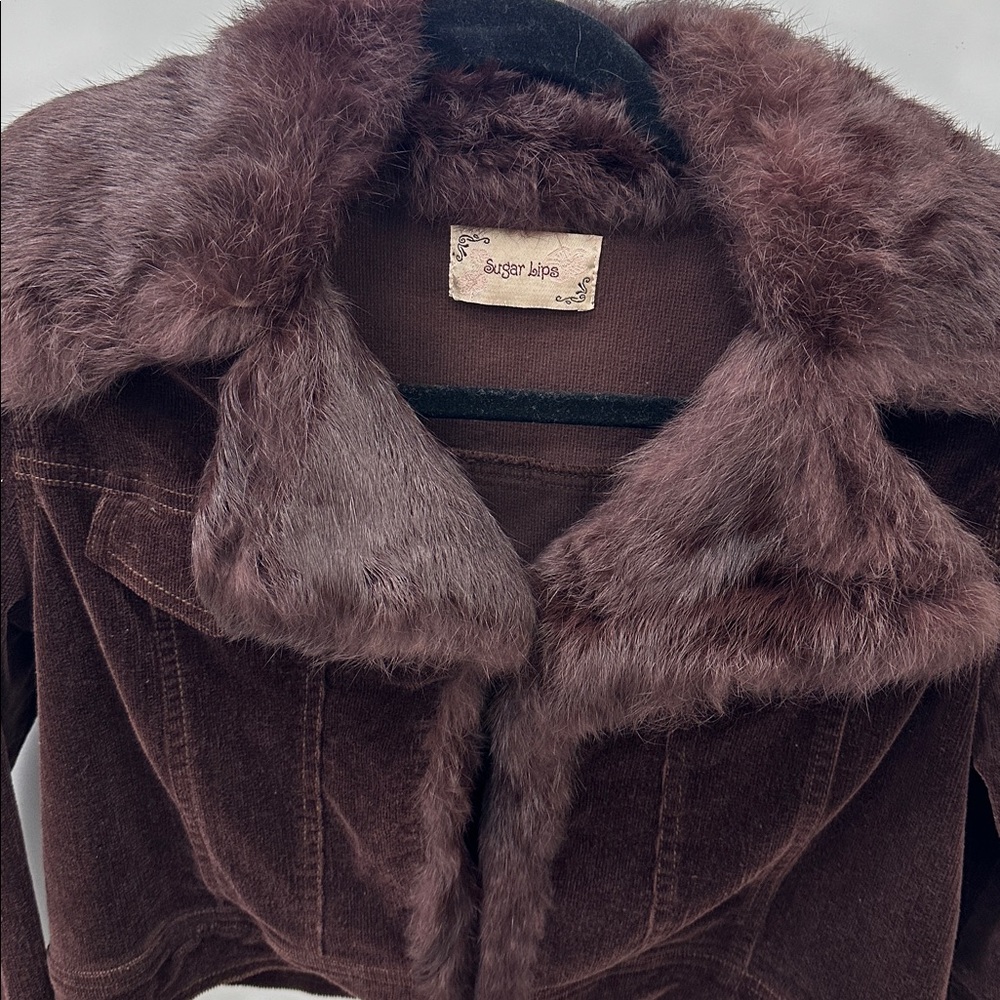 Sugarlips Dark Brown Teddy Jacket